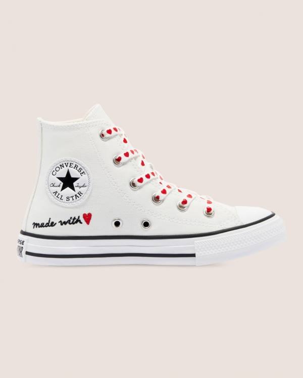 Tenis Cano Alto Converse Chuck Taylor All Star Street Love Thread Branco | CV-619EMI