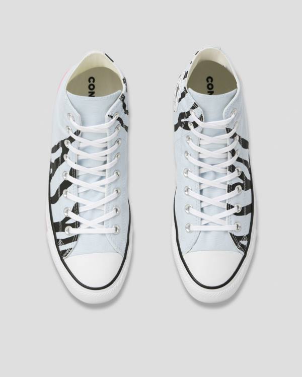 Tenis Cano Alto Converse Chuck Taylor All Star Sun Blocked Icon Print Azuis | CV-629WGP