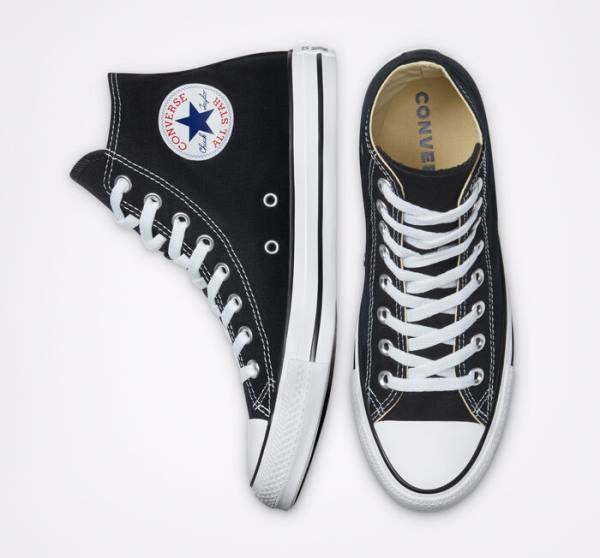 Tenis Cano Alto Converse Chuck Taylor All Star Black Pretas | CV-701ZUG