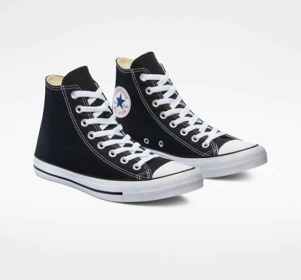 Tenis Cano Alto Converse Chuck Taylor All Star Black Pretas | CV-701ZUG