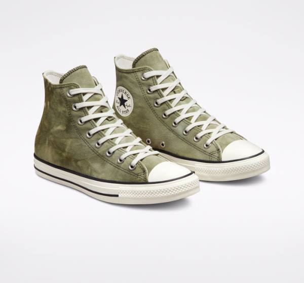 Tenis Cano Alto Converse Chuck Taylor All Star Washed Lona Luz | CV-709IKQ