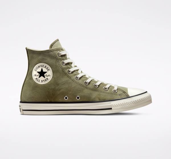 Tenis Cano Alto Converse Chuck Taylor All Star Washed Lona Luz | CV-709IKQ