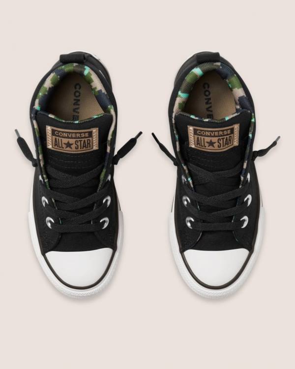 Tenis Cano Alto Converse Chuck Taylor All Star Street Digi Camo Pretas | CV-756KBI