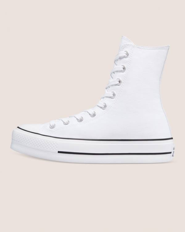 Tenis Cano Alto Converse Chuck Taylor All Star Lift X Branco | CV-759WMS