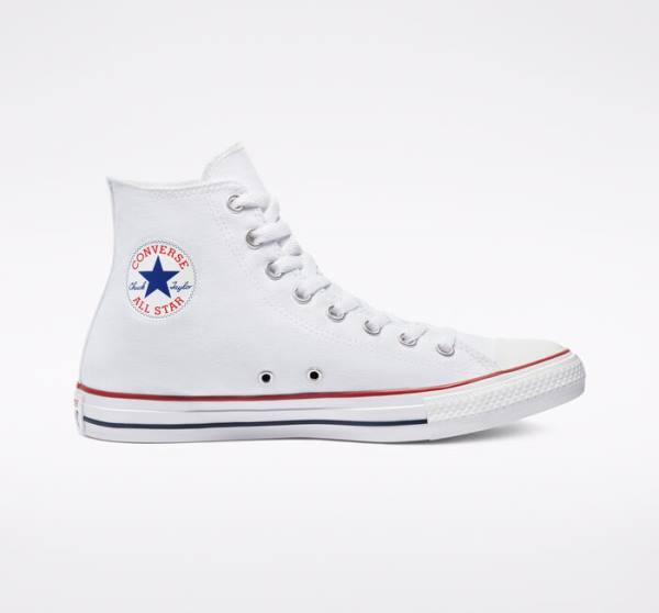 Tenis Cano Alto Converse Chuck Taylor All Star White Branco | CV-763UEL