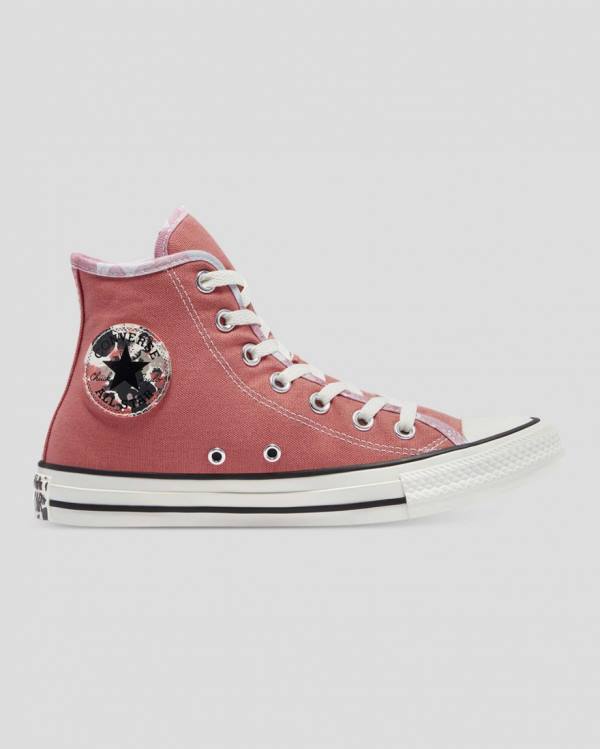 Tenis Cano Alto Converse Chuck Taylor All Star Festival Rosa | CV-807PTG