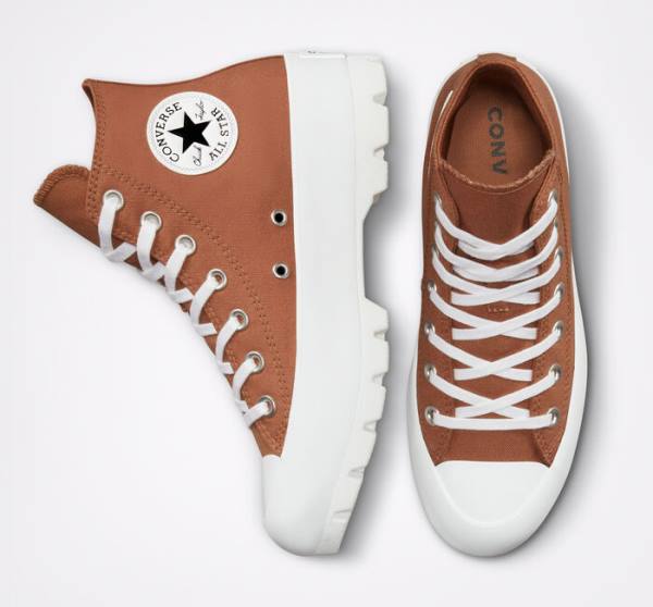 Tenis Cano Alto Converse Chuck Taylor All Star Lugged Seasonal Color Branco Pretas | CV-825JQO