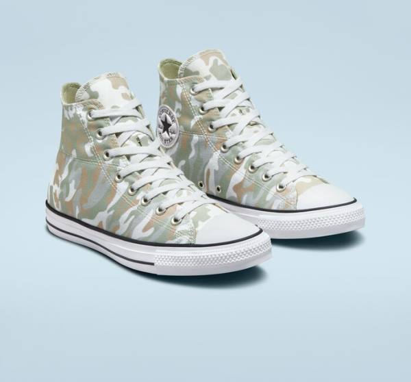 Tenis Cano Alto Converse Chuck Taylor All Star Split Panel Camo Marrom | CV-842MHA