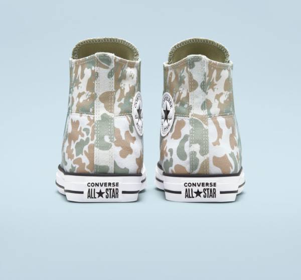 Tenis Cano Alto Converse Chuck Taylor All Star Split Panel Camo Marrom | CV-842MHA