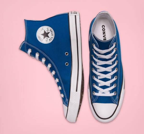 Tenis Cano Alto Converse Chuck Taylor All Star Seasonal Color Azuis Branco | CV-892RWJ