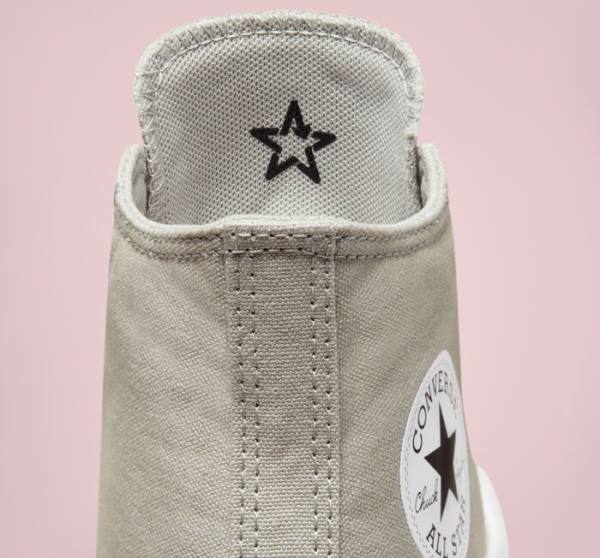 Tenis Cano Alto Converse Chuck Taylor All Star Move Plataforma Seasonal Color Verde Oliva Branco Branco | CV-960AZL