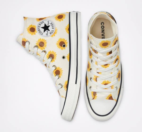 Tenis Cano Alto Converse Chuck Taylor All Star Summer Spirit Marrom | CV-960WHL