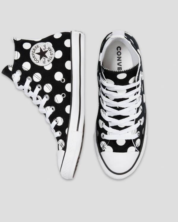 Tenis Cano Alto Converse Chuck Taylor All Star Glitter Shine Pretas | CV-964ISZ