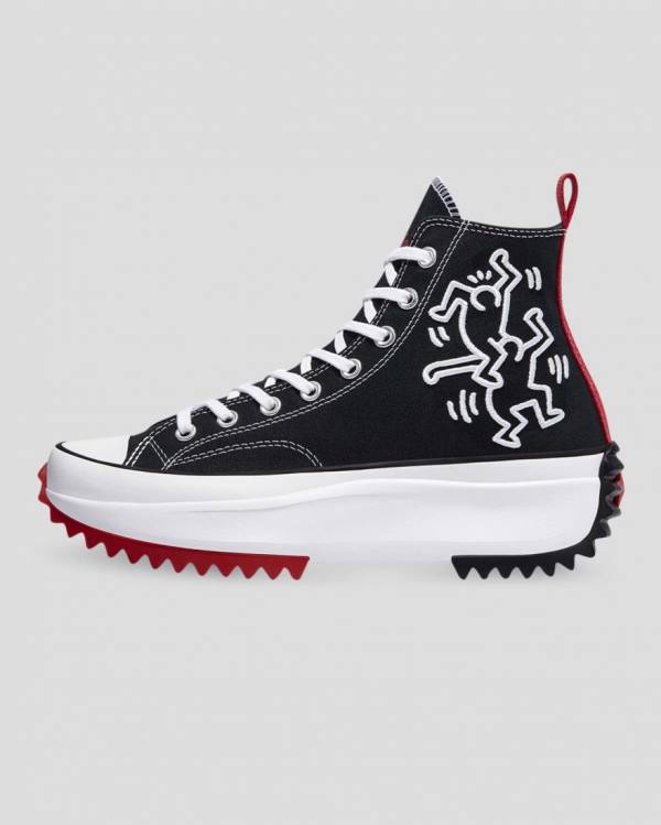 Tenis Cano Alto Converse Keith Haring Run Star Hike Pretas | CV-367AMQ