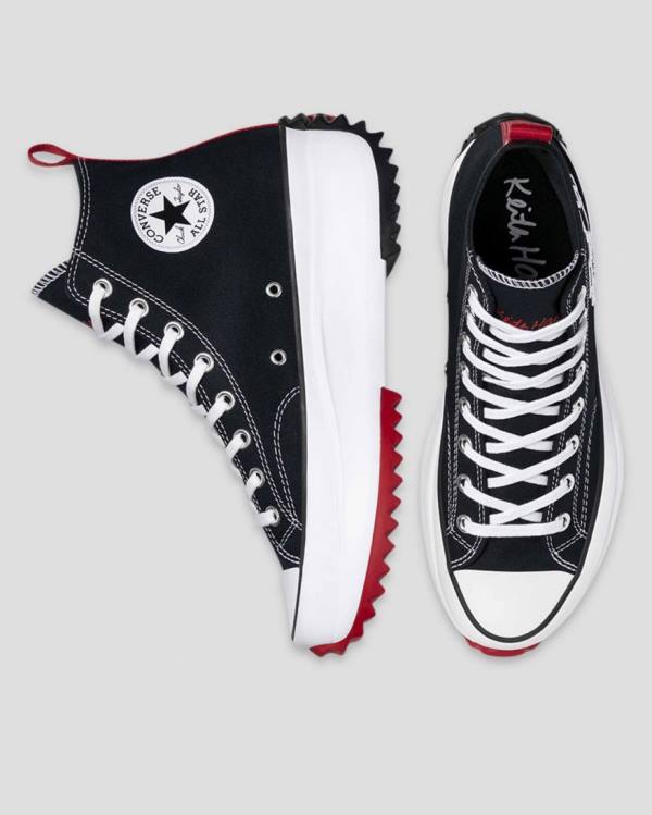 Tenis Cano Alto Converse Keith Haring Run Star Hike Pretas | CV-367AMQ