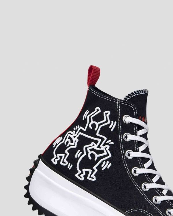 Tenis Cano Alto Converse Keith Haring Run Star Hike Pretas | CV-367AMQ