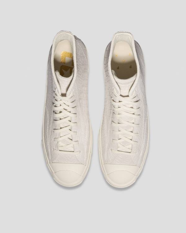 Tenis Cano Alto Converse Pop Trading Co Jack Purcell Pro Bege | CV-394AHE