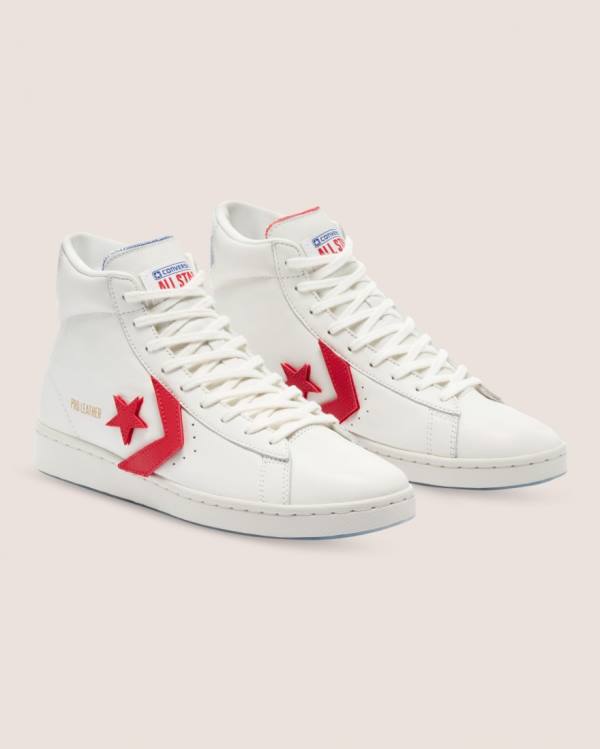 Tenis Cano Alto Converse Pro Couro Birth Of Flight Branco | CV-932RLO