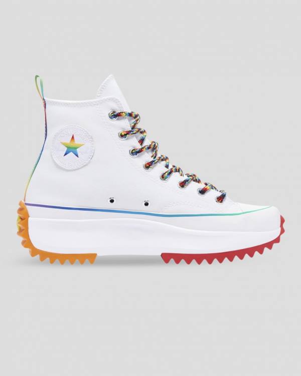 Tenis Cano Alto Converse Run Star Hike Pride Branco | CV-140BAM