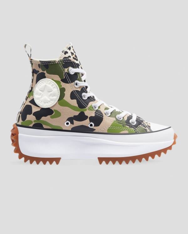 Tenis Cano Alto Converse Run Star Hike Wild Archive Camufladas | CV-748YNX