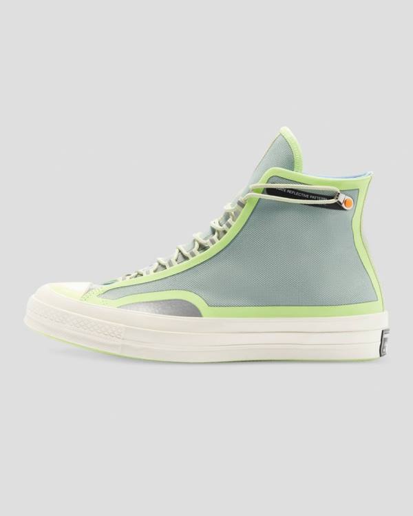 Tenis Cano Alto Converse Seam Tape Chuck 70 Verdes | CV-123YZB