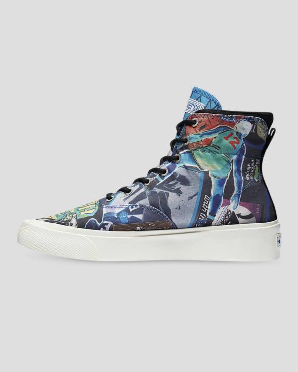 Tenis Cano Alto Converse Skidgrip Beat The World Multicoloridas | CV-236KDW