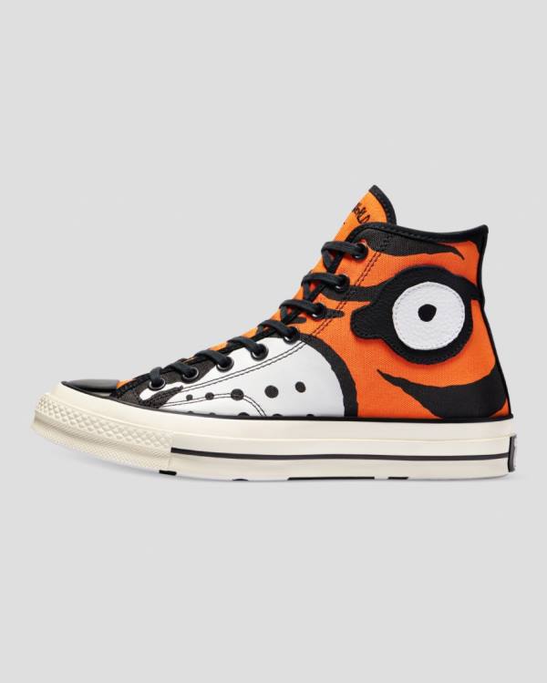 Tenis Cano Alto Converse Soulgoods Chuck 70 Laranja Branco | CV-203MPE