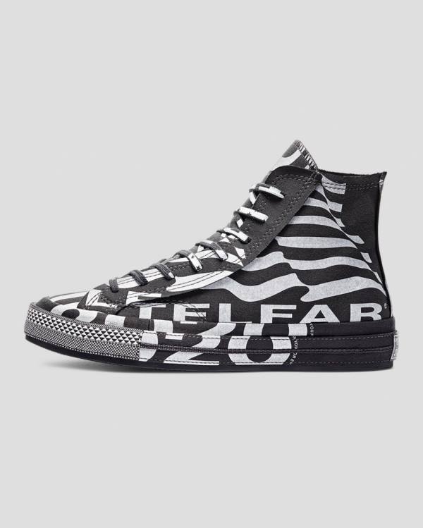 Tenis Cano Alto Converse Telfar Chuck 70 Pretas | CV-632YRD