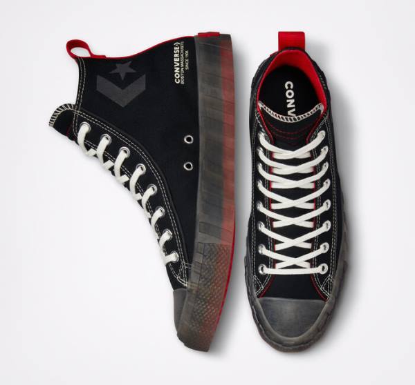 Tenis Cano Alto Converse UNT1TL3D Pretas | CV-497YVD