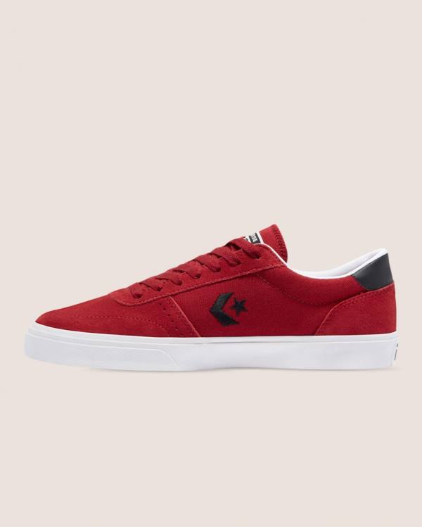 Tenis Cano Baixo Converse Boulevard Camurça Vermelhas | CV-741MEO