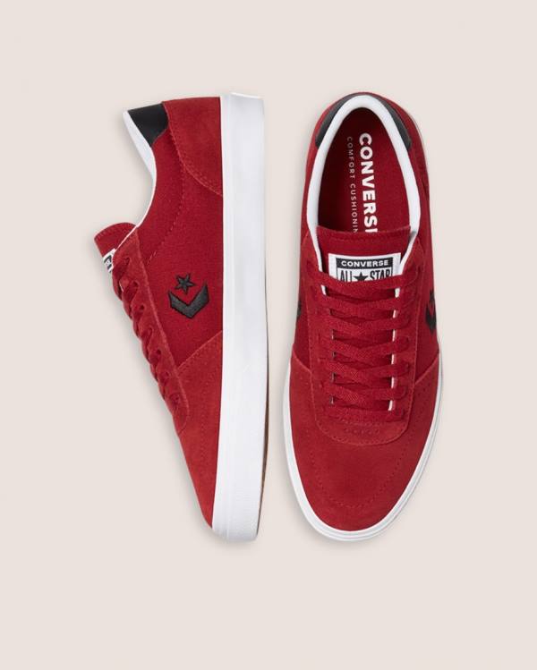 Tenis Cano Baixo Converse Boulevard Camurça Vermelhas | CV-741MEO