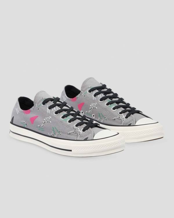 Tenis Cano Baixo Converse Chuck 70 80s Archive Print Cinzentas | CV-219NLF