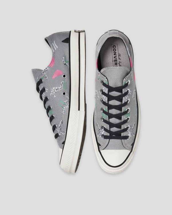 Tenis Cano Baixo Converse Chuck 70 80s Archive Print Cinzentas | CV-219NLF