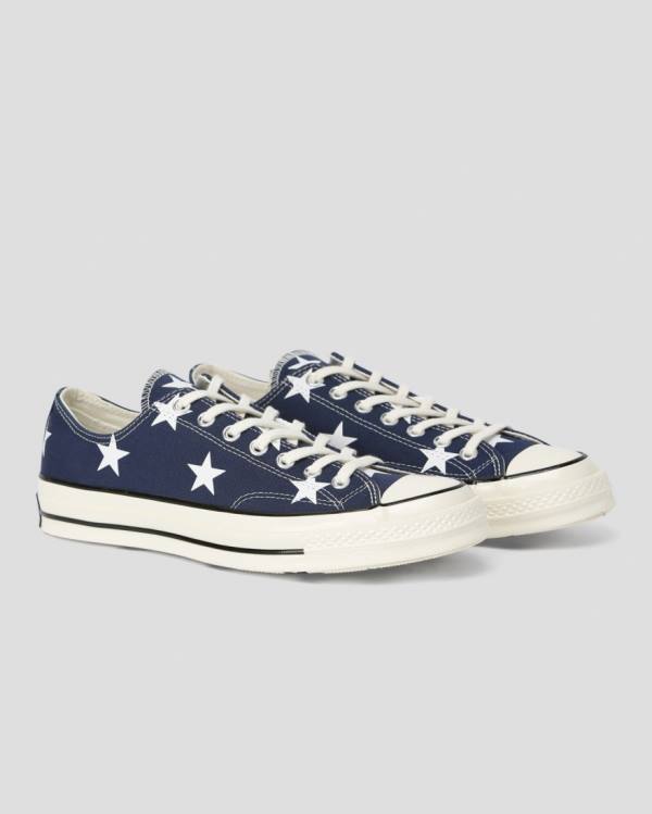 Tenis Cano Baixo Converse Chuck 70 Archive Print Azuis | CV-073ACT