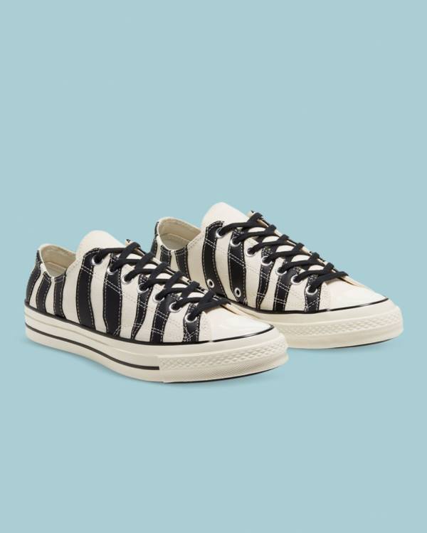 Tenis Cano Baixo Converse Chuck 70 Archive Zebra Overlay Bege | CV-189IRG