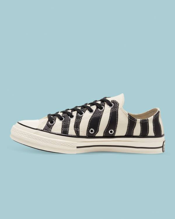 Tenis Cano Baixo Converse Chuck 70 Archive Zebra Overlay Bege | CV-189IRG