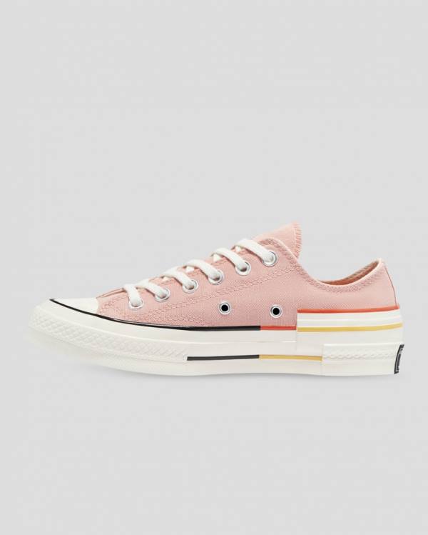 Tenis Cano Baixo Converse Chuck 70 Colour Block Rosa | CV-128DFK