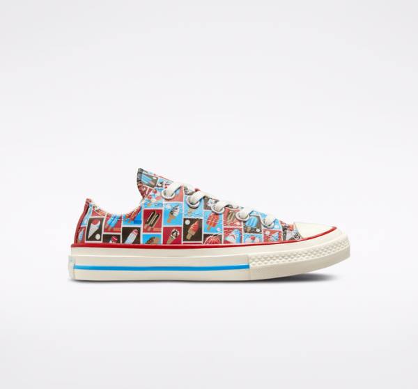 Tenis Cano Baixo Converse Chuck 70 Frozen Treats Vermelhas Azuis | CV-271HLX