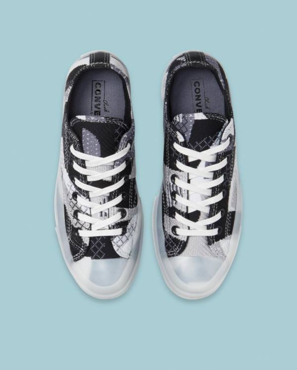 Tenis Cano Baixo Converse Chuck 70 Knit Print Pretas | CV-293PNJ