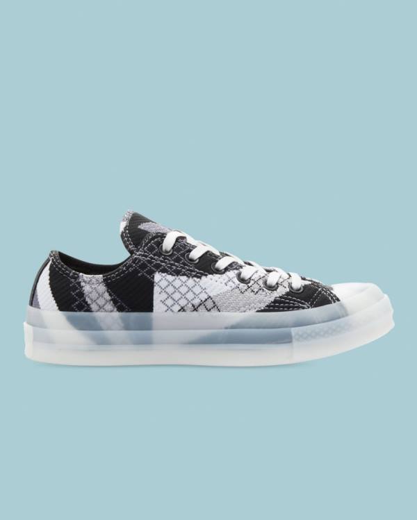 Tenis Cano Baixo Converse Chuck 70 Knit Print Pretas | CV-293PNJ