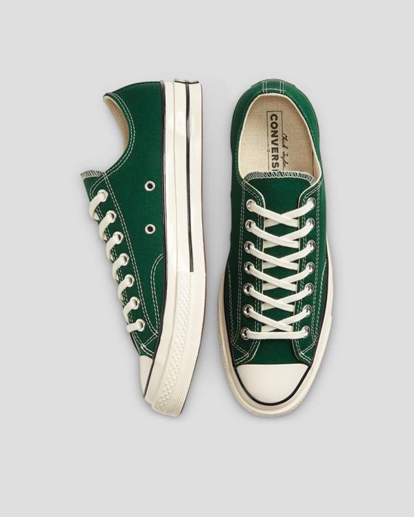 Tenis Cano Baixo Converse Chuck 70 Organic Lona Verdes | CV-287KVX