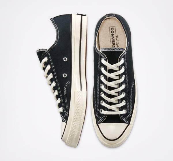 Tenis Cano Baixo Converse Chuck 70 Pretas | CV-957XCQ