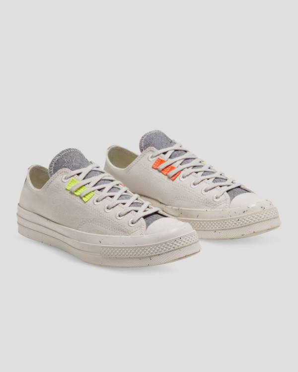 Tenis Cano Baixo Converse Chuck 70 Renew Regrind Foxing Bege | CV-068EUQ