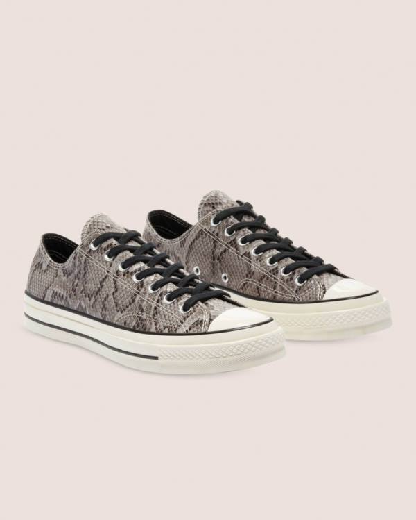 Tenis Cano Baixo Converse Chuck 70 Reptile Camurça Cinzentas | CV-260UHV