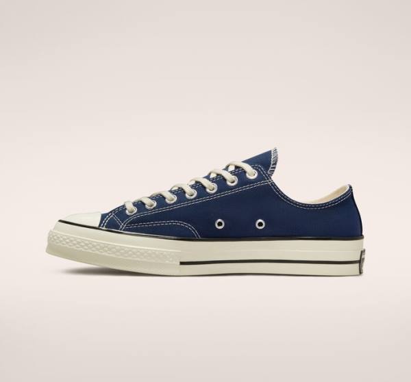 Tenis Cano Baixo Converse Chuck 70 Tonal Polyester Azul Marinho Pretas | CV-785SGY