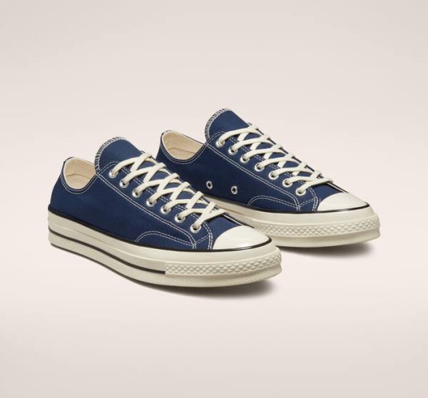 Tenis Cano Baixo Converse Chuck 70 Tonal Polyester Azul Marinho Pretas | CV-785SGY