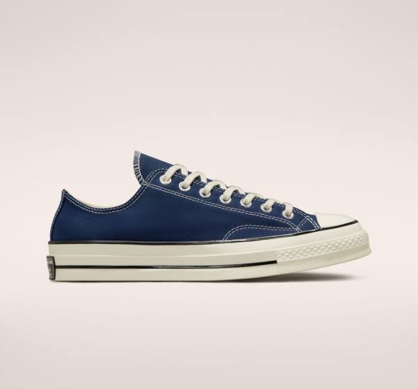 Tenis Cano Baixo Converse Chuck 70 Tonal Polyester Azul Marinho Pretas | CV-785SGY