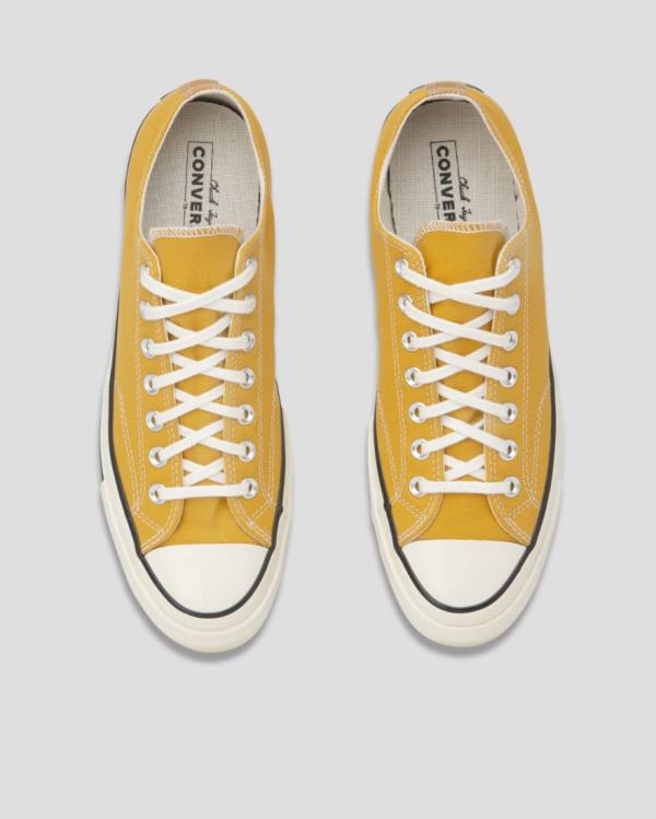 Tenis Cano Baixo Converse Chuck 70 Vintage Lona Amarelas | CV-328OMW