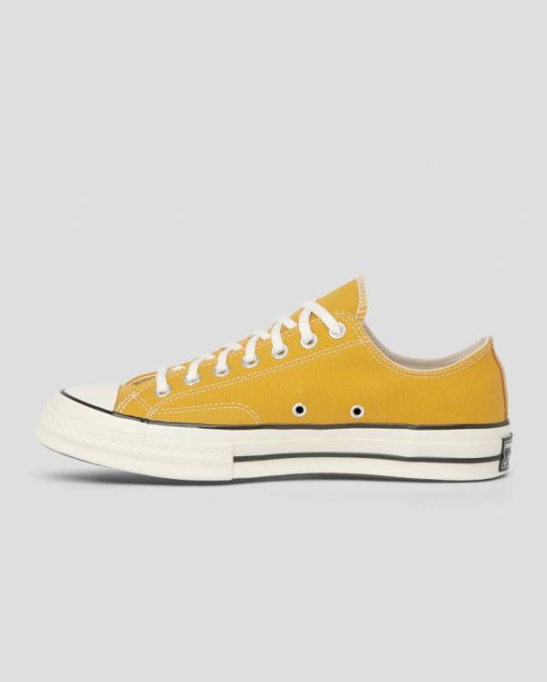 Tenis Cano Baixo Converse Chuck 70 Vintage Lona Amarelas | CV-934AJU