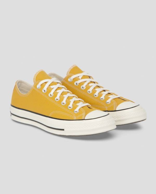 Tenis Cano Baixo Converse Chuck 70 Vintage Lona Amarelas | CV-934AJU